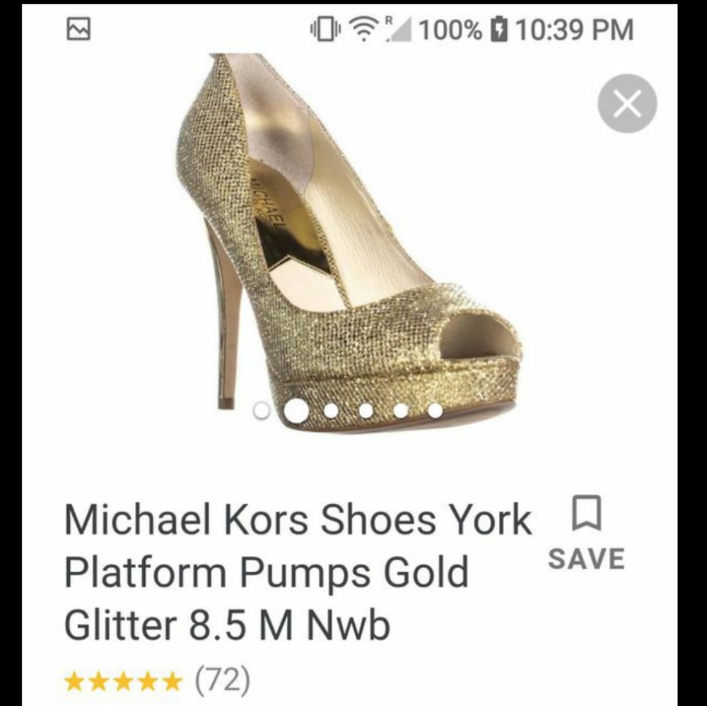 Size 7M Micheal Kors York Platform heels & purse